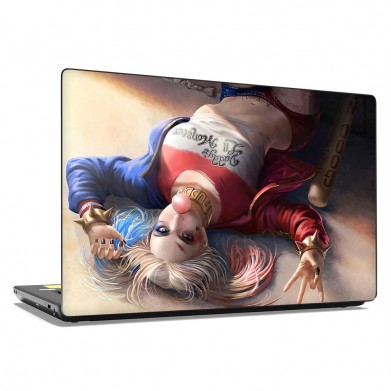 Наклейка на ноутбук - Harley Quinn on the floor Наклейка на ноутбук - Harley Quinn on the floor