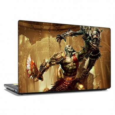 Наклейка на ноутбук - God Of War Жестокая битва Наклейка на ноутбук - God Of War Жестокая битва
