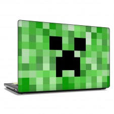 Наклейка на ноутбук - Minecraft Green texture