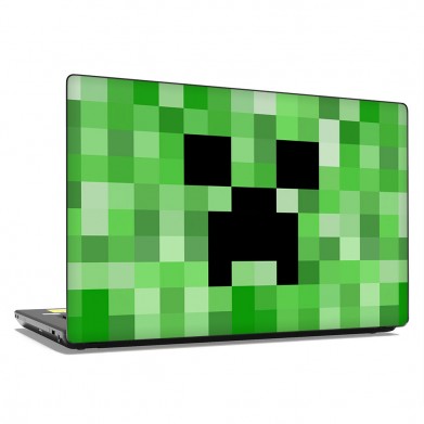 Наклейка на ноутбук - Minecraft Green texture Наклейка на ноутбук - Minecraft Green texture