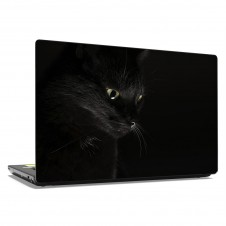 Наклейка на ноутбук - Just black cat