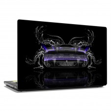 Наклейка на ноутбук - Purple sportcar