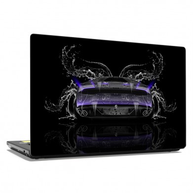 Наклейка на ноутбук - Purple sportcar Наклейка на ноутбук - Purple sportcar