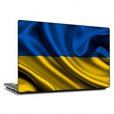 Наклейка на ноутбук - Флаг Украины Наклейка на ноутбук - Флаг Украины