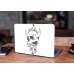 Наклейка на ноутбук - Horns Skull Наклейка на ноутбук - Horns Skull