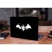 Наклейка на ноутбук - Batman white logo Наклейка на ноутбук - Batman white logo