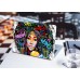 Наклейка на ноутбук - Graffiti Hair Lady Portrait Наклейка на ноутбук - Graffiti Hair Lady Portrait