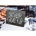 Наклейка на ноутбук - Never give up Наклейка на ноутбук - Never give up