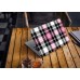 Наклейка на ноутбук - Pink Plaid