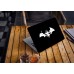 Наклейка на ноутбук - Batman white logo Наклейка на ноутбук - Batman white logo