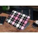 Наклейка на ноутбук - Pink Plaid