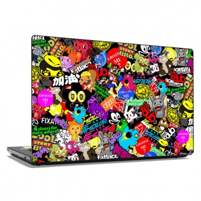 Наклейка на ноутбук - Cool Sticker Bombing Наклейка на ноутбук - Cool Sticker Bombing