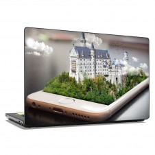 Наклейка на ноутбук - Замок в смартфоне