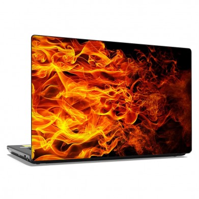 Наклейка на ноутбук - Flame background Наклейка на ноутбук - Flame background