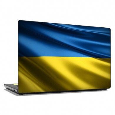 Наклейка на ноутбук - Украинский Флаг Наклейка на ноутбук - Украинский Флаг
