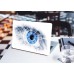 Наклейка на ноутбук - Digital white eye Наклейка на ноутбук - Digital white eye