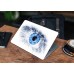 Наклейка на ноутбук - Digital white eye Наклейка на ноутбук - Digital white eye