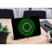 Наклейка на ноутбук - Green neon circle Наклейка на ноутбук - Green neon circle