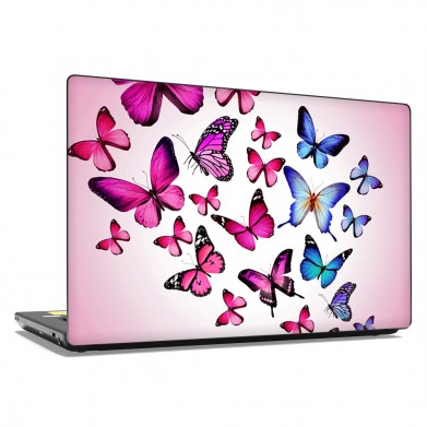 Наклейка на ноутбук - Pink Butterflies Наклейка на ноутбук - Pink Butterflies
