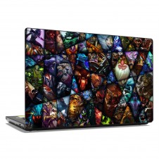 Наклейка на ноутбук - Dota Heroes