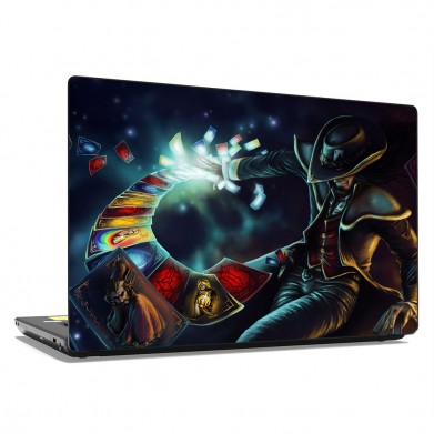 Наклейка на ноутбук - League Of Legends Twisted Fate Наклейка на ноутбук - League Of Legends Twisted Fate