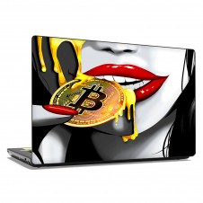 Наклейка на ноутбук - Hot bitcoin
