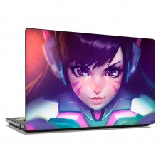 Наклейка на ноутбук - Overwatch D va