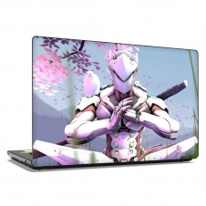 Наклейка на ноутбук - Overwatch Pink Genji