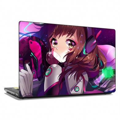 Наклейка на ноутбук - Overwatch Anime D va Наклейка на ноутбук - Overwatch Anime D va