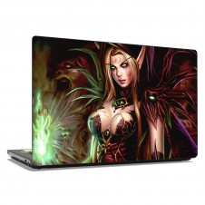 Наклейка на ноутбук - Warcraft fantasy sexy girl
