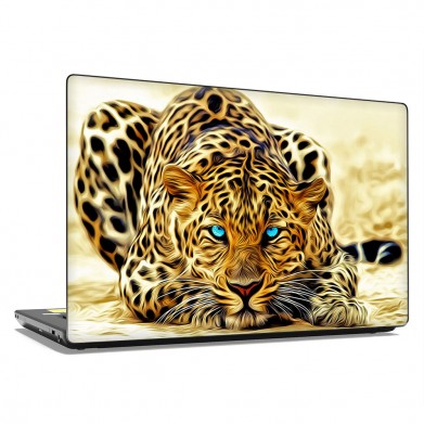 Наклейка на ноутбук - Leopard painting Наклейка на ноутбук - Leopard painting