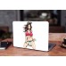 Наклейка на ноутбук - Sexy girl in hat art