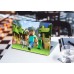 Наклейка на ноутбук - Minecraft walking with dog Наклейка на ноутбук - Minecraft walking with dog