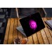 Наклейка на ноутбук - Pink glowing flower Наклейка на ноутбук - Pink glowing flower