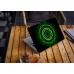 Наклейка на ноутбук - Green neon circle Наклейка на ноутбук - Green neon circle