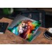 Наклейка на ноутбук - Rainbow lion
