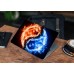 Наклейка на ноутбук - Flame Yin Yang Наклейка на ноутбук - Flame Yin Yang