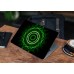 Наклейка на ноутбук - Green neon circle Наклейка на ноутбук - Green neon circle